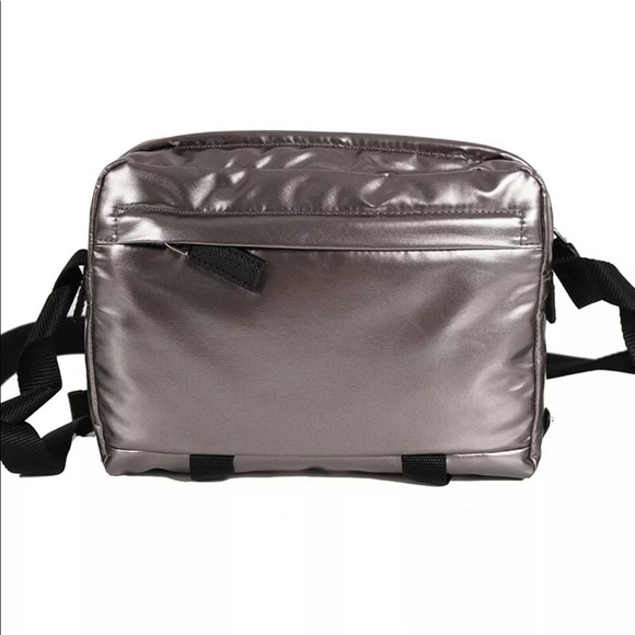 Auth NWT PRADA Silver Fabric Futuristic Bag - Picture 6 of 11